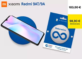 SIM karta Nekonečno s Xiaomi Redmi 9A/9AT za akciovú cenu.