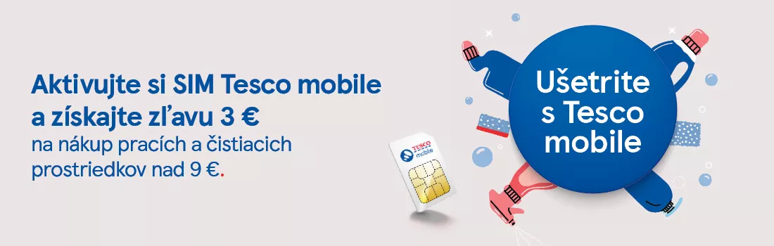 Aktivujte si SIM kartu Tesco mobile a získajte zľavu.